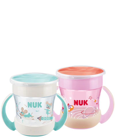 Pack de 2 Vasos Entrenadores NUK Mini Magic Cup Noche y Día