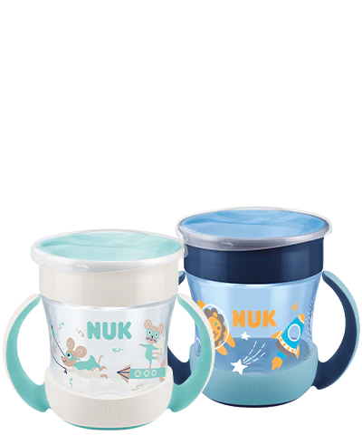 Pack de 2 Vasos Entrenadores NUK Mini Magic Cup Noche y Día