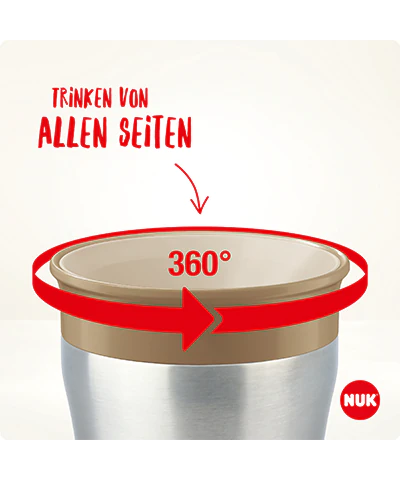 Tetero Mágico NUK de Acero Inoxidable 230ml