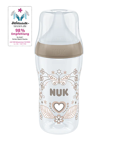 Tetero NUK Perfect Match con Chupo de Silicona Suave