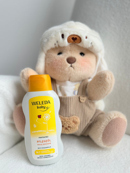 Aceite para bebés de caléndula sin perfume Weleda