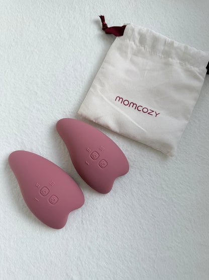 Masajeador de lactancia doble 2 en 1 con función de calor y vibración Momcozy