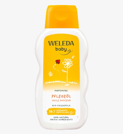 Aceite para bebés de caléndula sin perfume Weleda