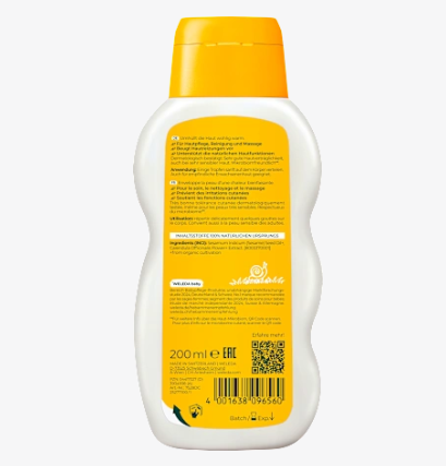 Aceite para bebés de caléndula sin perfume Weleda