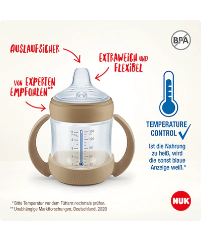 Botella Entrenadora NUK for Nature 150ml con Control de Temperatura