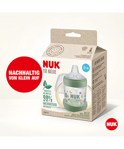 Botella Entrenadora NUK for Nature 150ml con Control de Temperatura