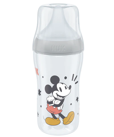 Tetero NUK Disney Mickey Mouse Perfect Match 260ml con Chupo