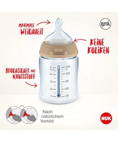 Tetero NUK Disney El Rey León 300ml con Control de Temperatura