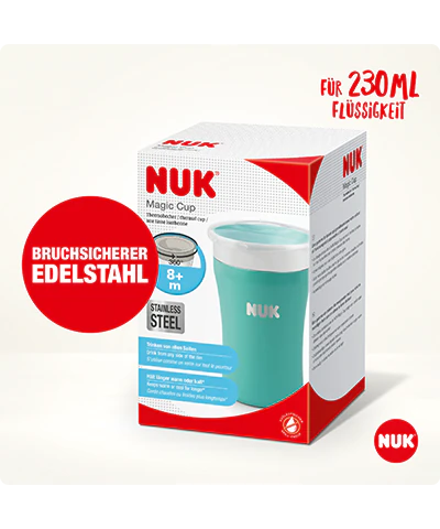 Tetero Mágico NUK de Acero Inoxidable 230ml