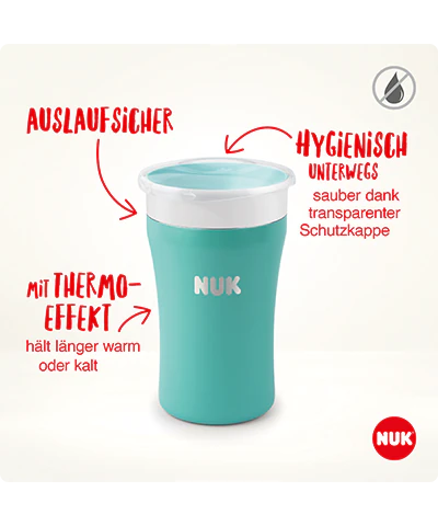 Tetero Mágico NUK de Acero Inoxidable 230ml