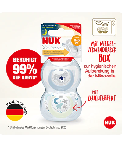 Chupo NUK Star Día y Noche