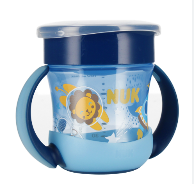 Tetero Mágico NUK Mini Night 160ml con Borde para Beber y Tapa